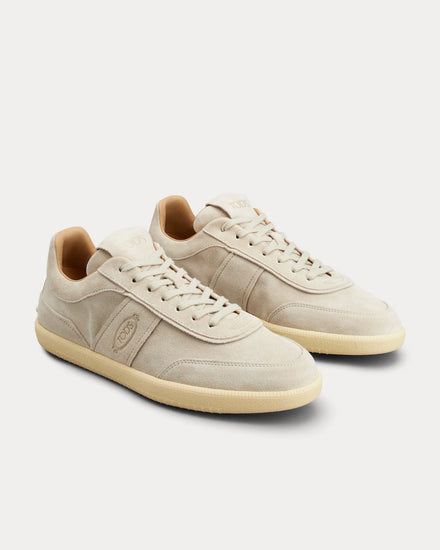 Tod's Tabs Suede Beige Low Top Sneakers - 2