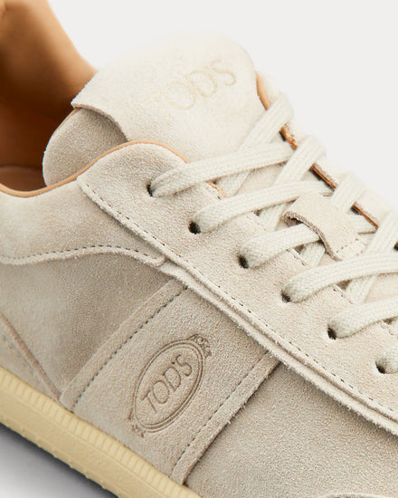 Tod's Tabs Suede Beige Low Top Sneakers - 4