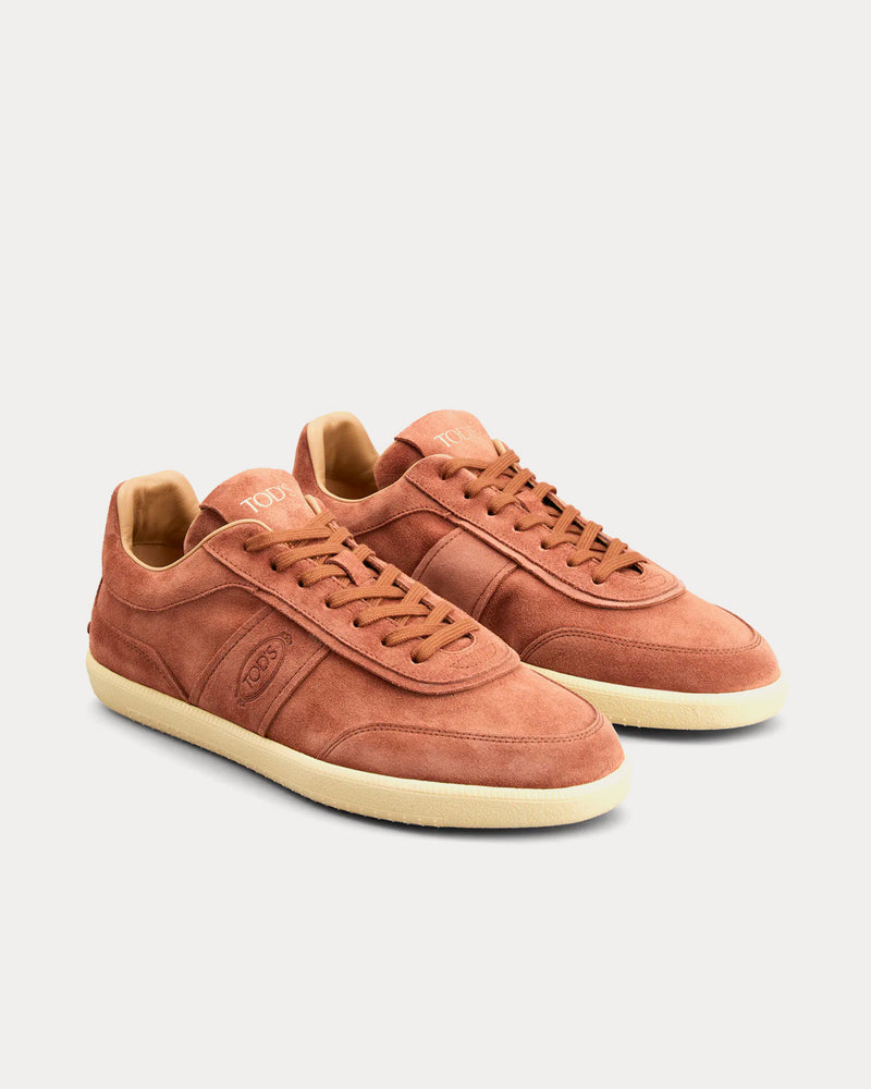 Tod's Tabs Suede Brown Low Top Sneakers - 2