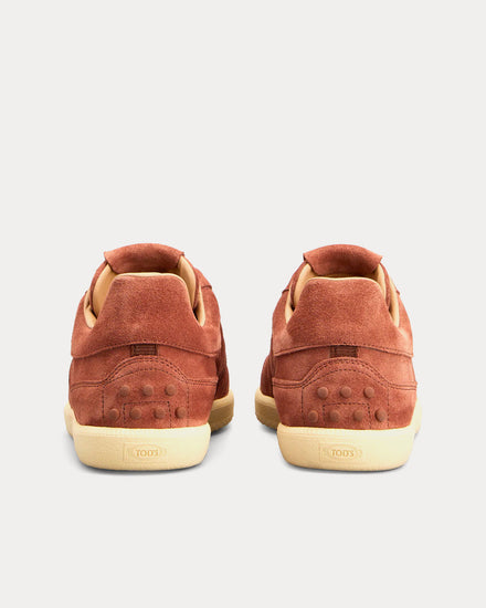 Tod's Tabs Suede Brown Low Top Sneakers - 3