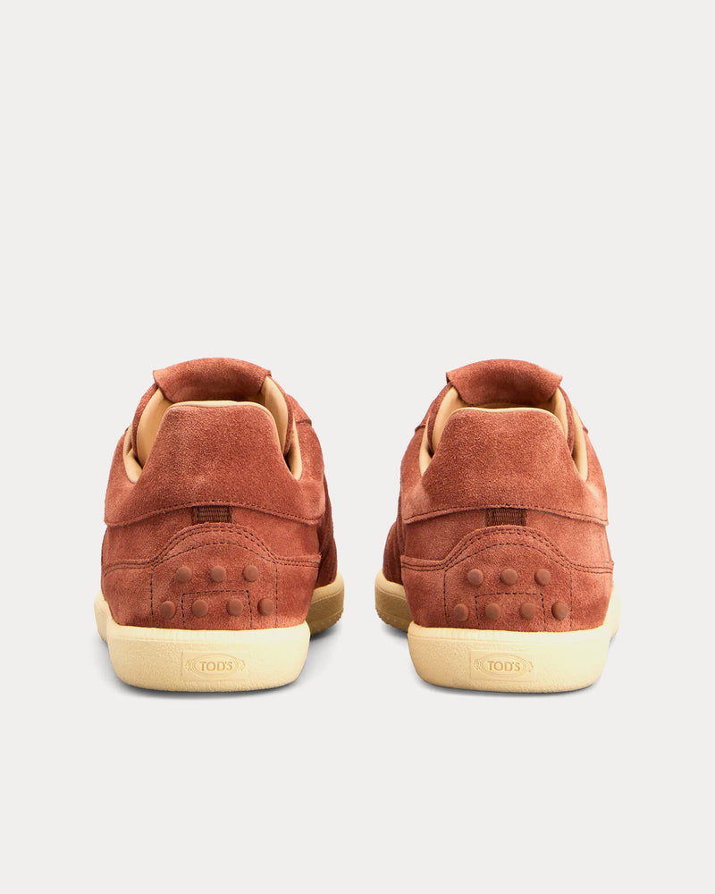 Tod's Tabs Suede Brown Low Top Sneakers - 3