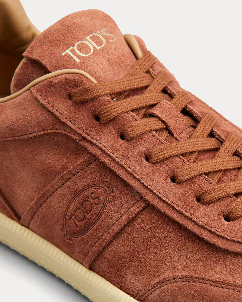 Tod's Tabs Suede Brown Low Top Sneakers - 4