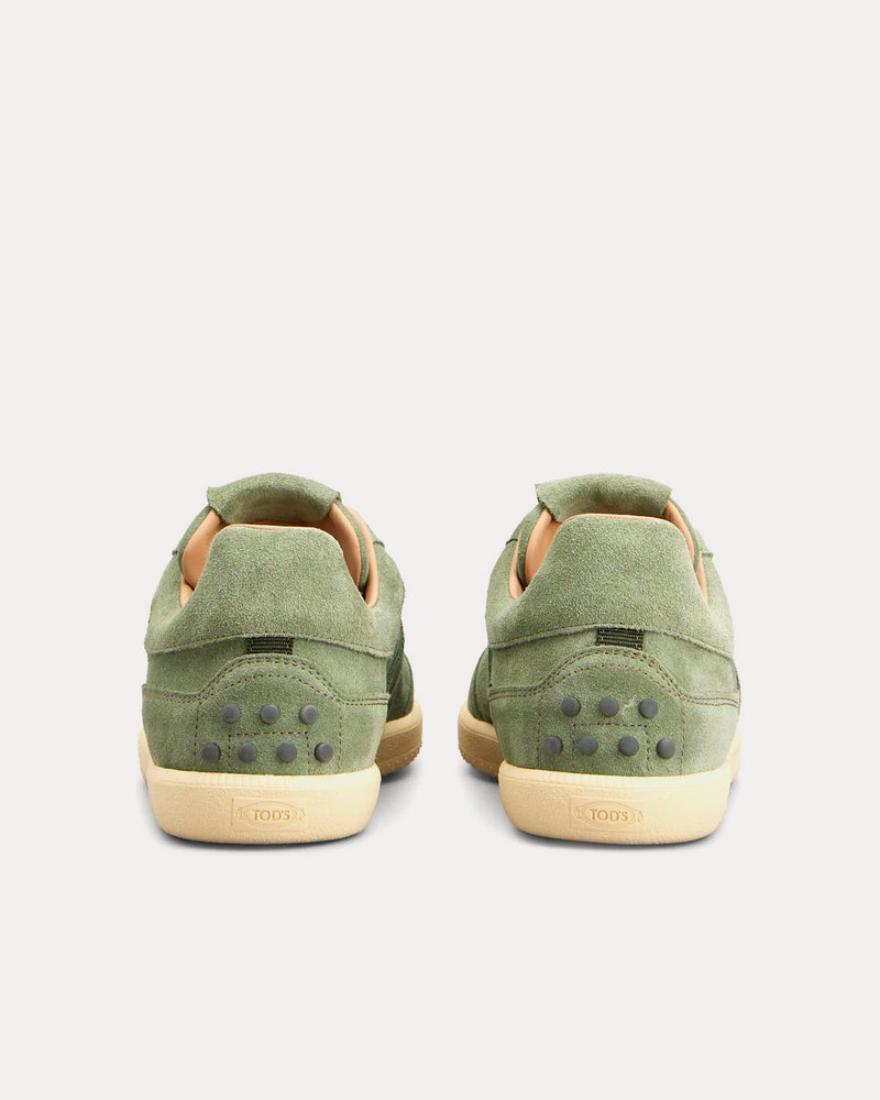Tod's Tabs Suede Green Low Top Sneakers - 3