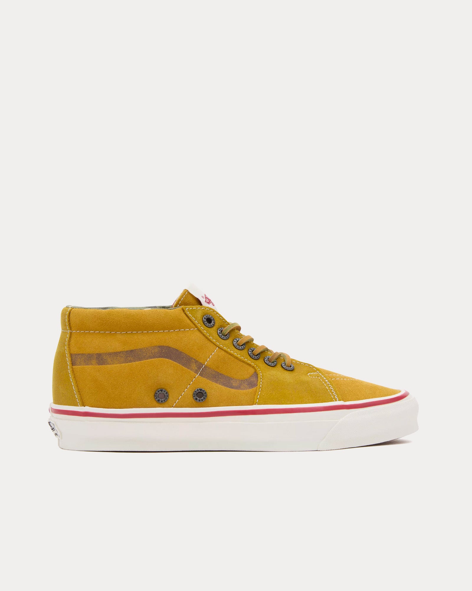 Vans x Nigel Cabourn Unisex OG Sk8-Mid LX Suede Tan Mid Top Sneakers