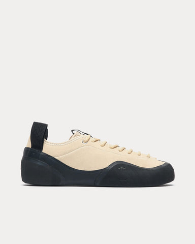 Village PM 1PM Suede Cream Beige / Natural Black Low Top Sneakers