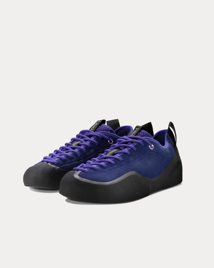 Village PM 1PM Suede Navy Purple / Natural Black Low Top Sneakers - 3