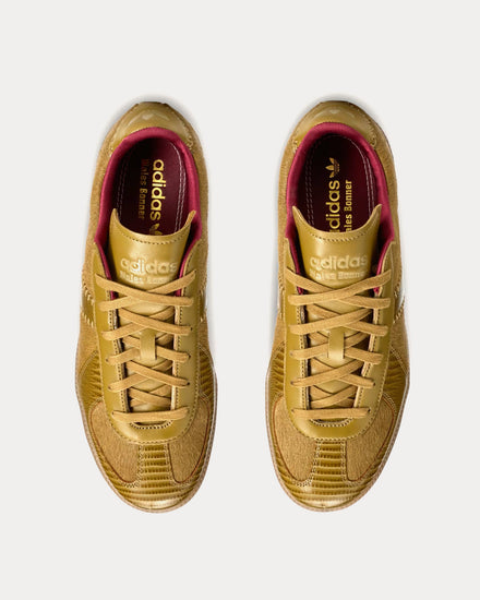 Adidas x Wales Bonner BW Army Pony Noble Maroon / Gold Metallic / Wonder White Low Top Sneakers - 2