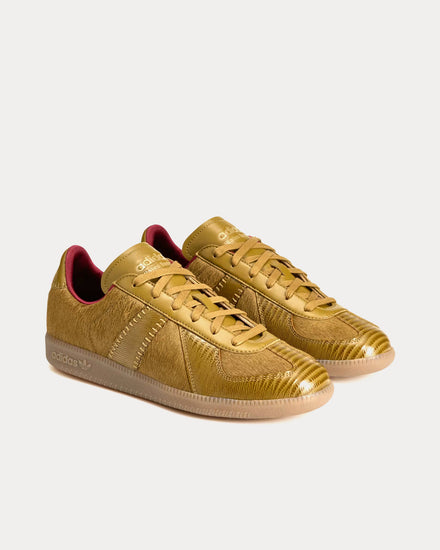 Adidas x Wales Bonner BW Army Pony Noble Maroon / Gold Metallic / Wonder White Low Top Sneakers - 3