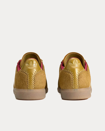Adidas x Wales Bonner BW Army Pony Noble Maroon / Gold Metallic / Wonder White Low Top Sneakers - 4