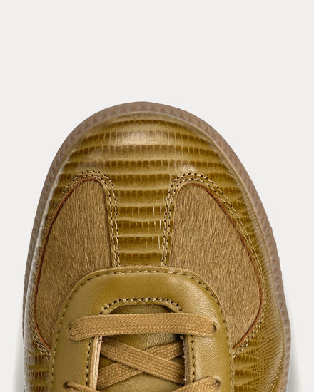 Adidas x Wales Bonner BW Army Pony Noble Maroon / Gold Metallic / Wonder White Low Top Sneakers - 6