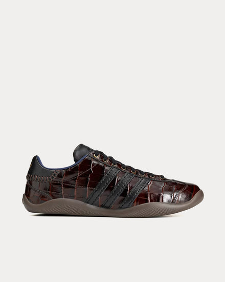 Adidas x Wales Bonner Karintha Croc Dark Brown / Core Black / Gold Metallic Low Top Sneakers - 1