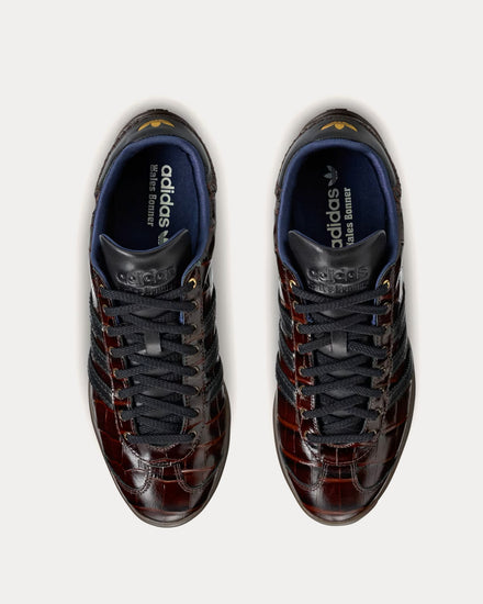 Adidas x Wales Bonner Karintha Croc Dark Brown / Core Black / Gold Metallic Low Top Sneakers - 2