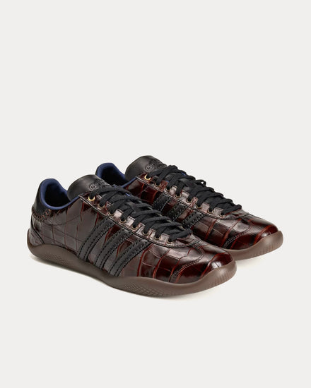 Adidas x Wales Bonner Karintha Croc Dark Brown / Core Black / Gold Metallic Low Top Sneakers - 3