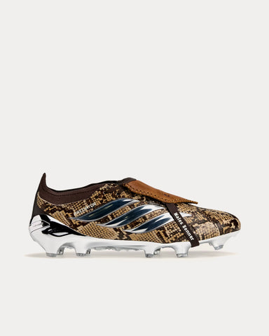 Adidas x Wales Bonner Predator Elite Fold-Over Tongue Firm Ground Brown / Silver Metallic / Bronze Strata Football Boots