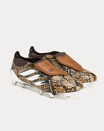 Adidas x Wales Bonner Predator Elite Fold-Over Tongue Firm Ground Brown / Silver Metallic / Bronze Strata Football Boots - 3