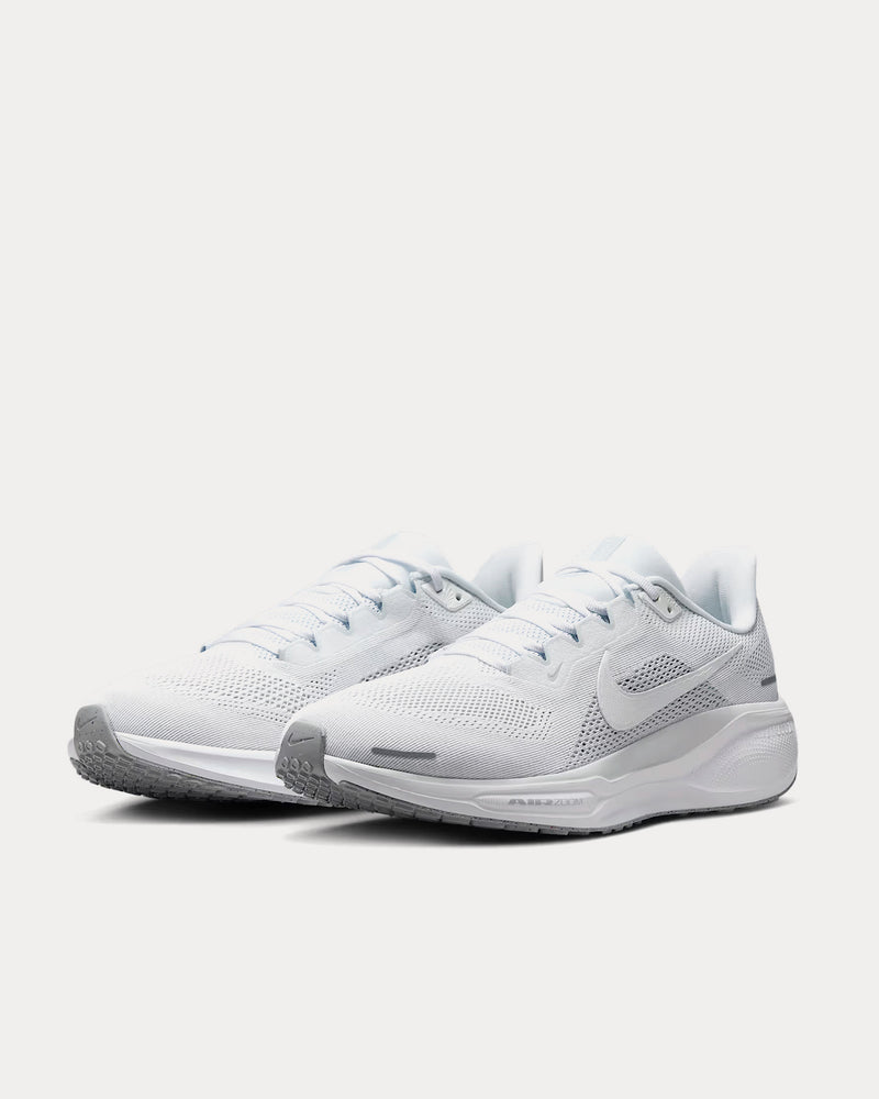 Nike Pegasus 41 White / Pure Platinum / Metallic Silver / White Running Shoes - 3