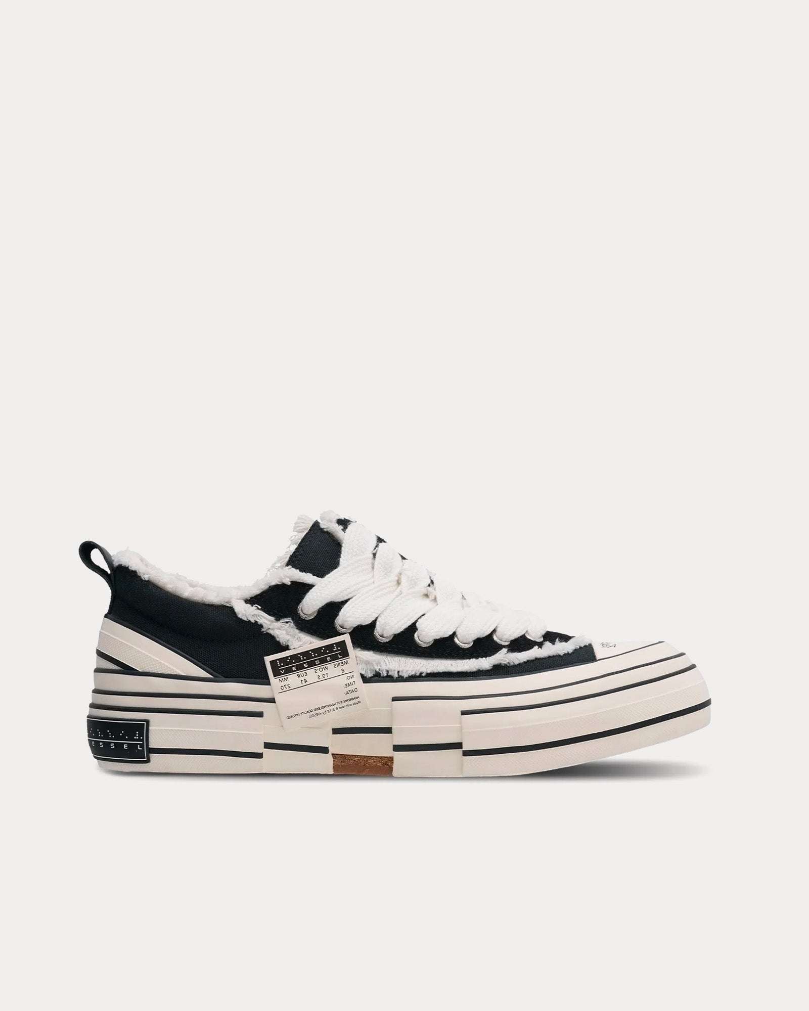 xVESSEL - Why-Shoe Black Low Top Sneakers