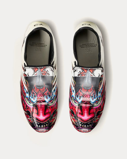 Y-3 F50 Tunit Black / Off White / Active Maroon Slip On Sneakers - 2