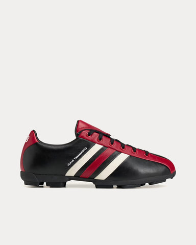 Y-3 Field Black / Active Maroon / Off White Football Shoes