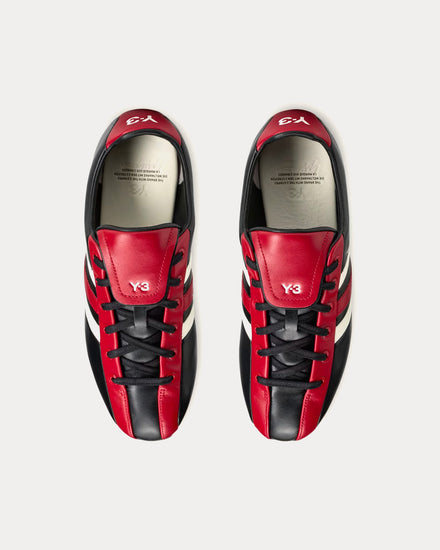 Y-3 Field Black / Active Maroon / Off White Football Shoes - 2