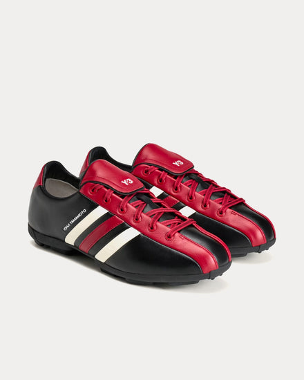 Y-3 Field Black / Active Maroon / Off White Football Shoes - 3