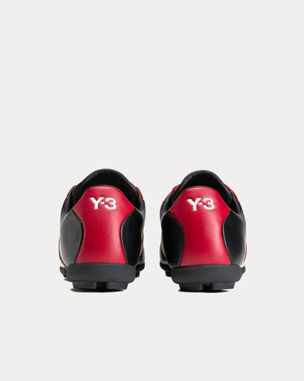 Y-3 Field Black / Active Maroon / Off White Football Shoes - 4