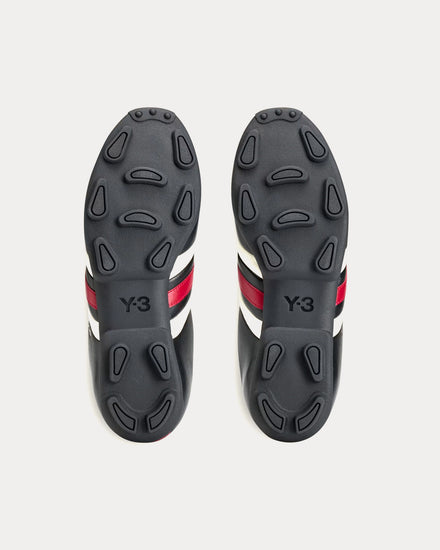 Y-3 Field Black / Active Maroon / Off White Football Shoes - 5