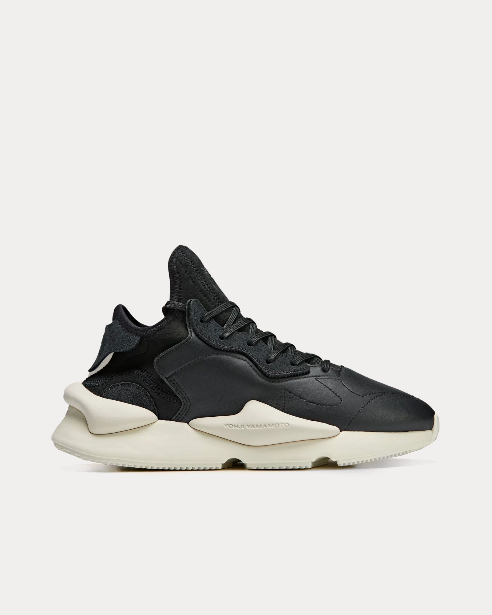 Y-3 - Kaiwa Black / Off White / Bliss Mid Top Sneakers