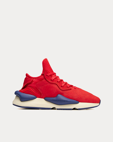 Y-3 Kaiwa Unity Ink / Lush Red / Off White Low Top Sneakers - 1