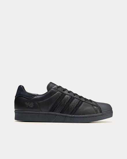 Y-3 Superstar Black / Black / Black Low Top Sneakers - 1