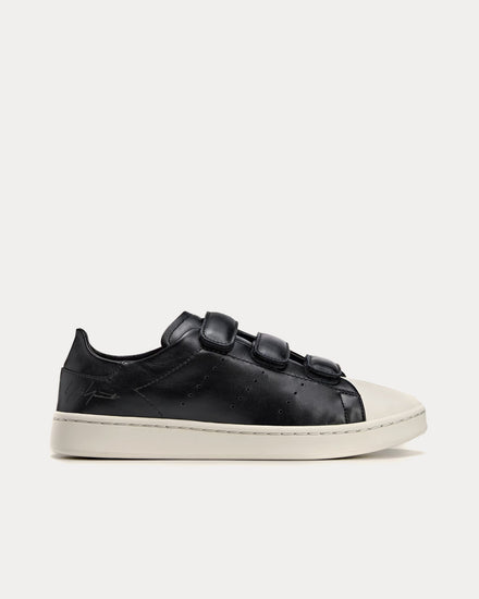 Y-3 Stan Smith Hook-and-Loop Black / Black / Talc Low Top Sneakers - 1