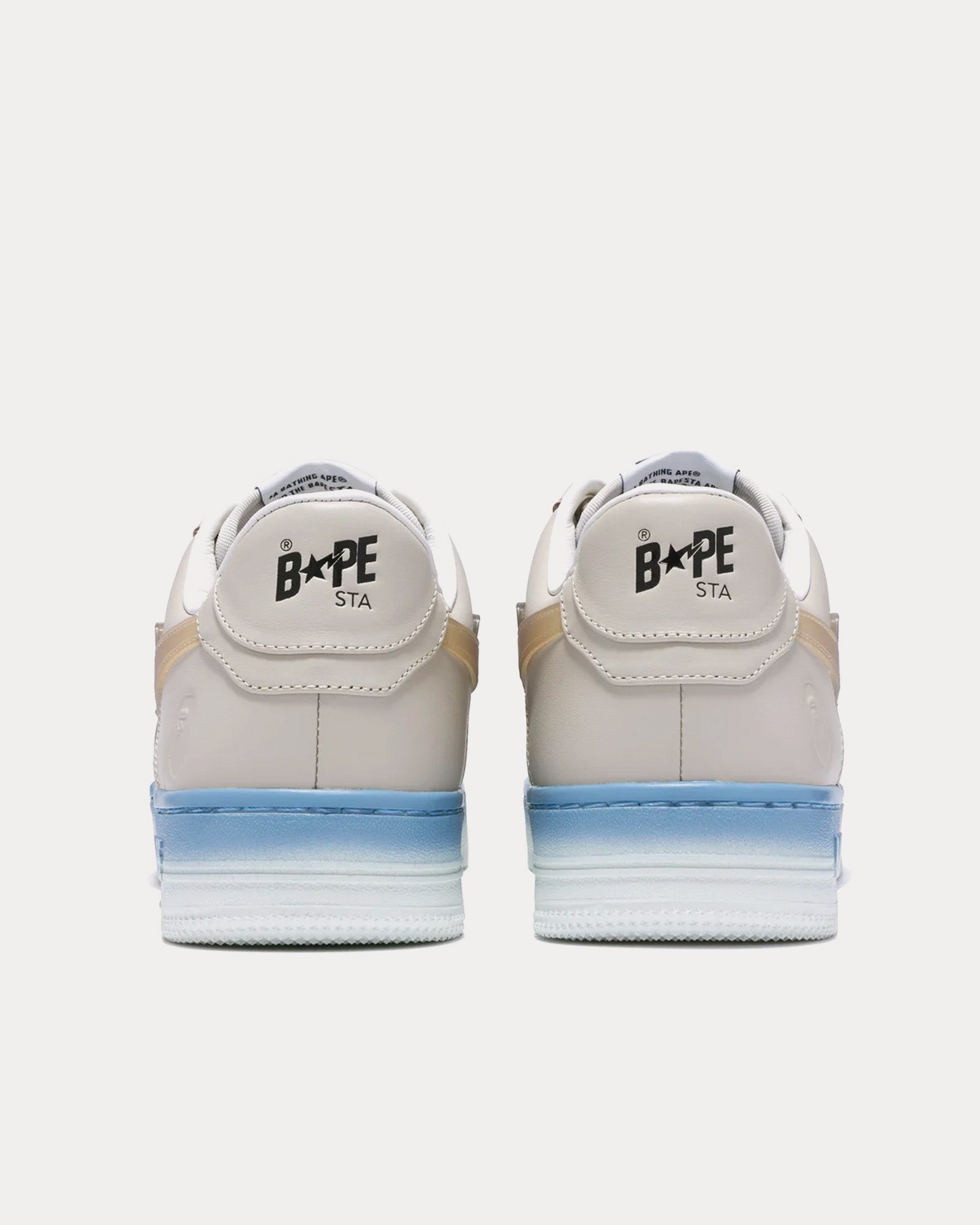 A Bathing APE - Bape Sta #5 Grey / Blue Low Top Sneakers