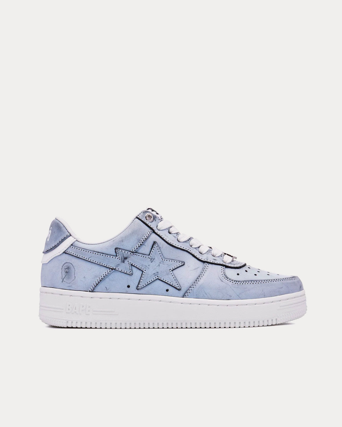 A Bathing APE Men's Bape Sta #5 Grey Low Top Sneakers