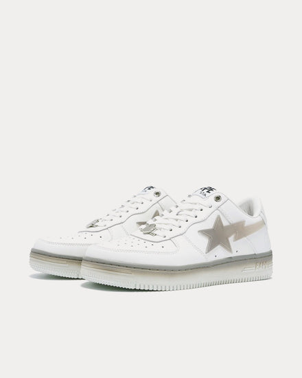 A Bathing APE Bape Sta #5 White / Grey Low Top Sneakers - 2