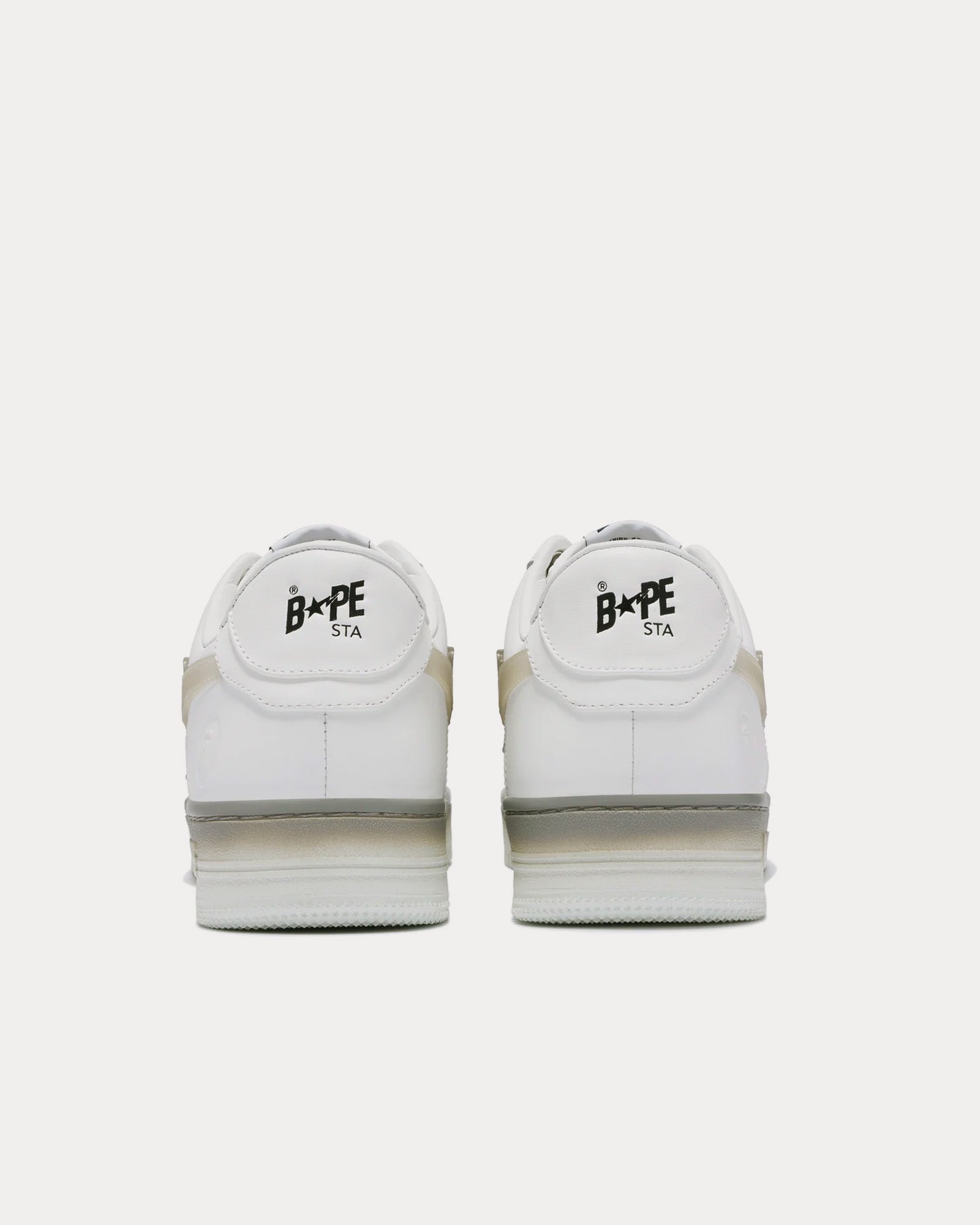 A Bathing APE - Bape Sta #5 White / Grey Low Top Sneakers