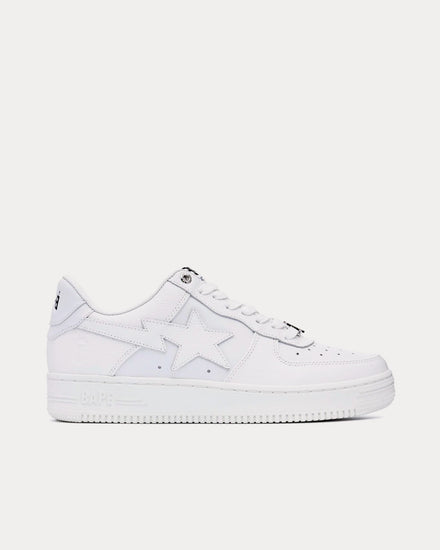 A Bathing APE Bape Sta #6 White Low Top Sneakers - 1