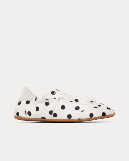Abra Ballerina Dots White Low Top Sneakers - 1