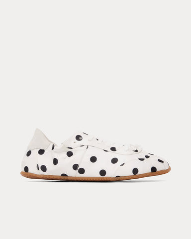 Abra Ballerina Dots White Low Top Sneakers