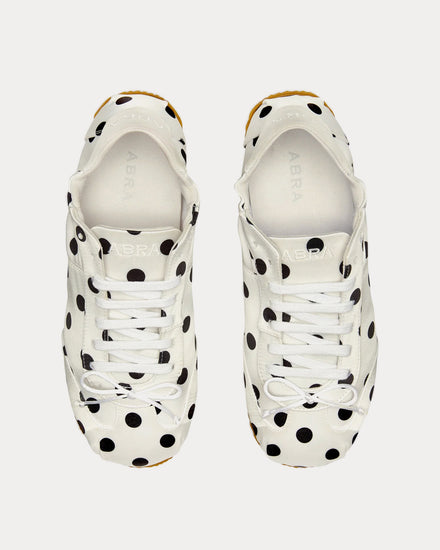 Abra Ballerina Dots White Low Top Sneakers - 2
