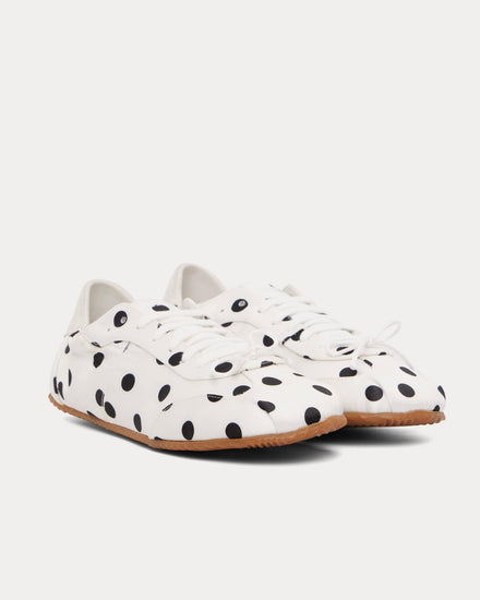 Abra Ballerina Dots White Low Top Sneakers - 3