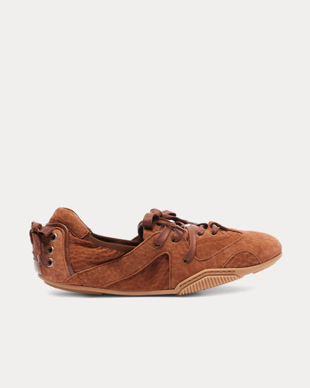Acne Studios Ballerina Lace-Up Brown Slip On Shoes - 1