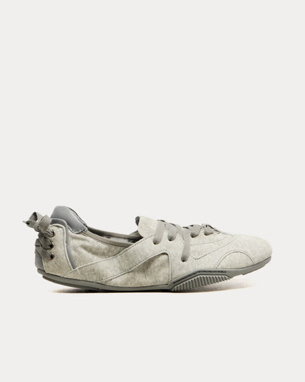 Acne Studios Ballerina Lace-Up Grey Slip On Shoes - 1