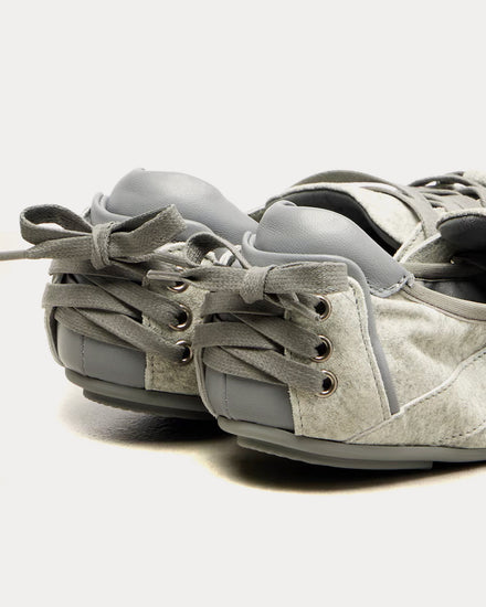 Acne Studios Ballerina Lace-Up Grey Slip On Shoes - 3