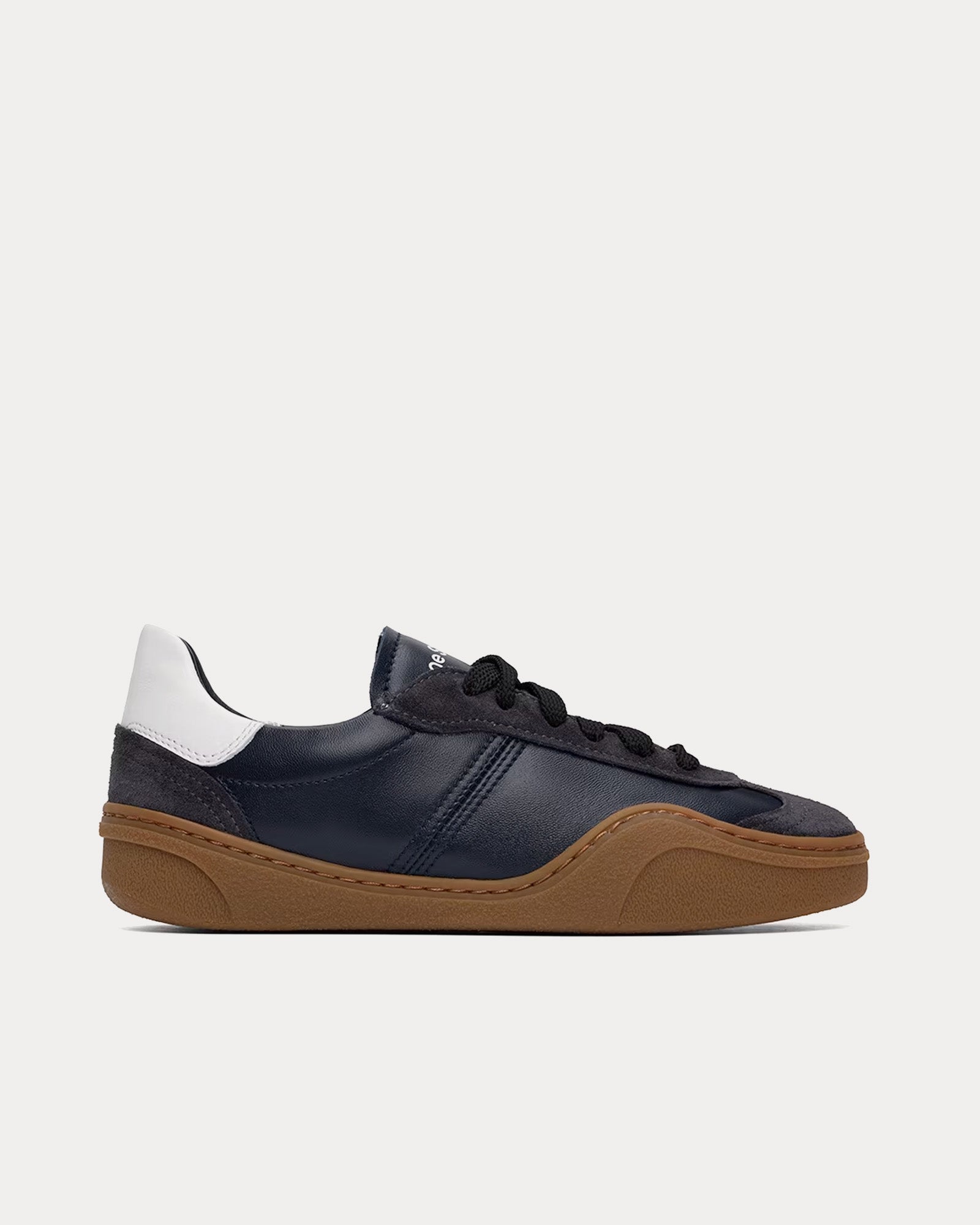 Acne Studios Women's Bars Lace-Up Anthracite / Grey Low Top Sneakers