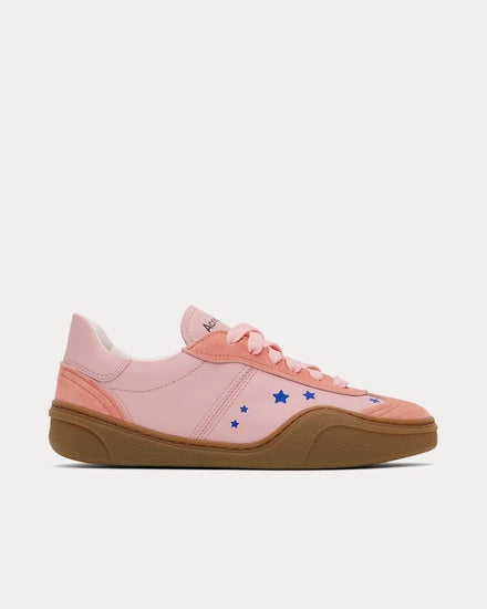 Acne Studios Stars Lace-Up Peach Pink / Brown Low Top Sneakers - 1