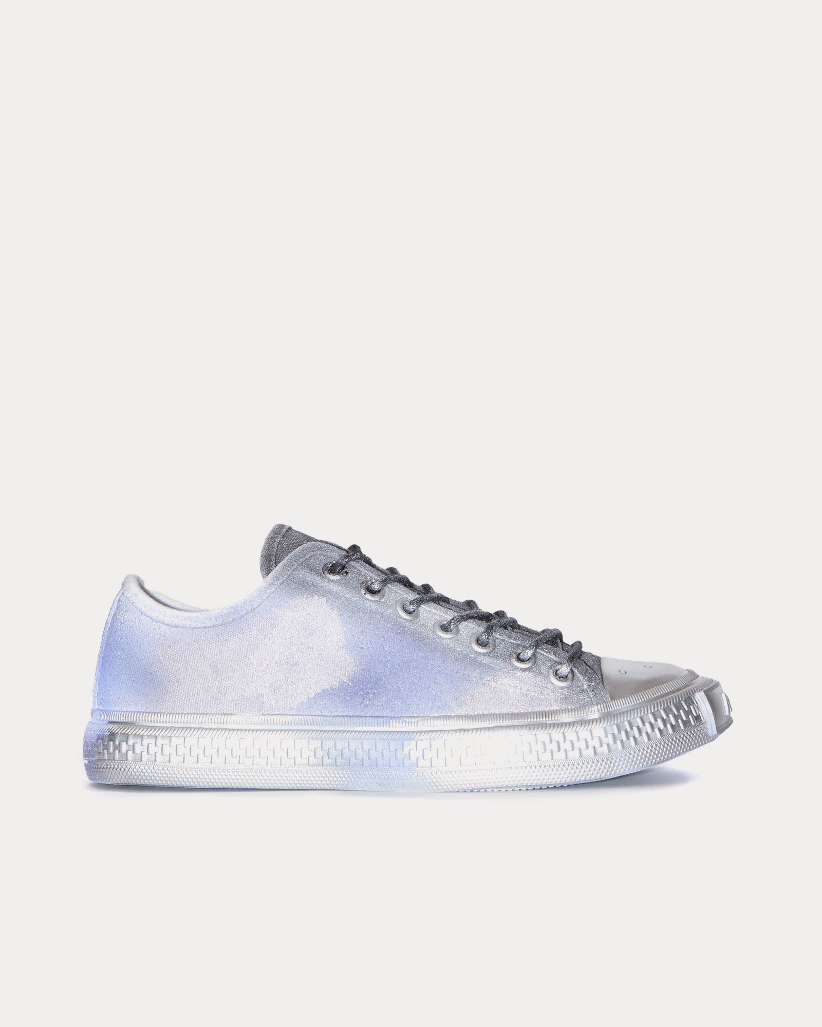 Acne Studios Women's Ballow Tag Sprayed Blue / Black Low Top Sneakers