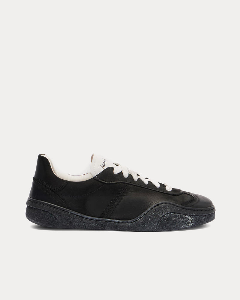 Acne Studios Bars Lace-Up Black / White Low Top Sneakers - 1