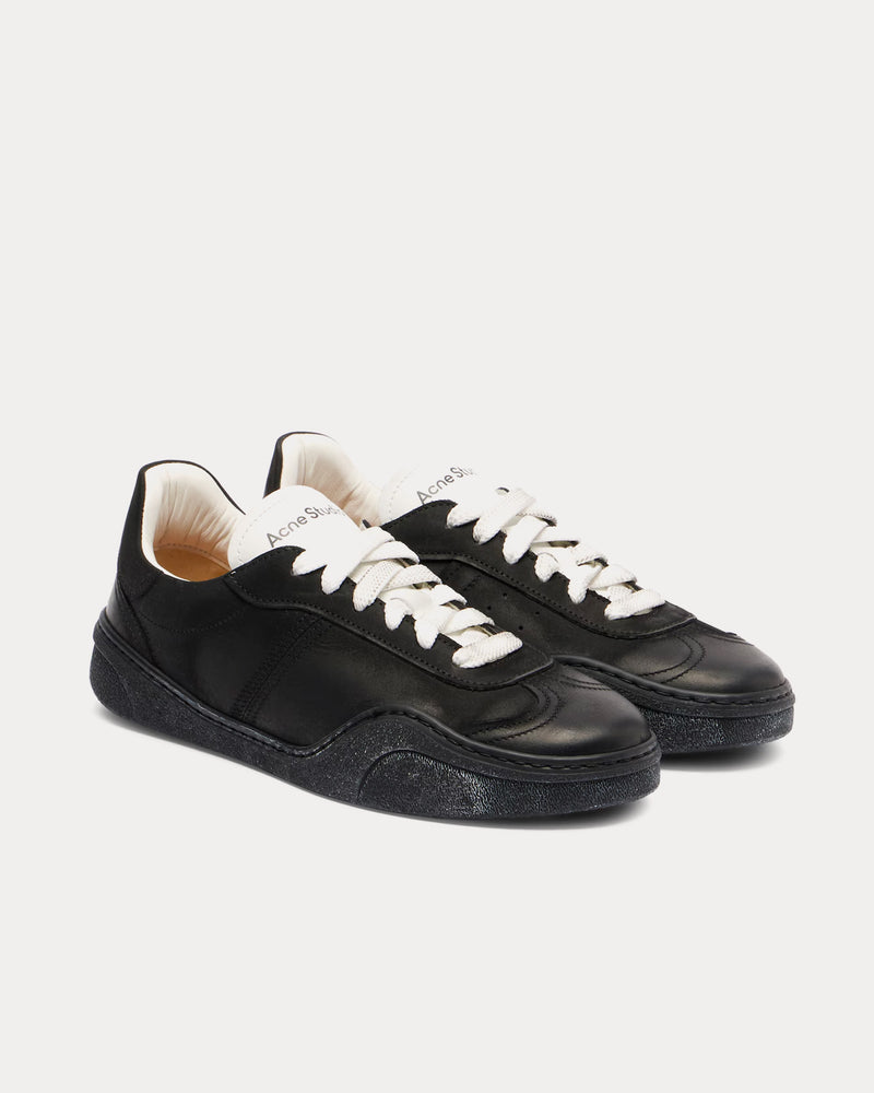 Acne Studios Bars Lace-Up Black / White Low Top Sneakers - 2