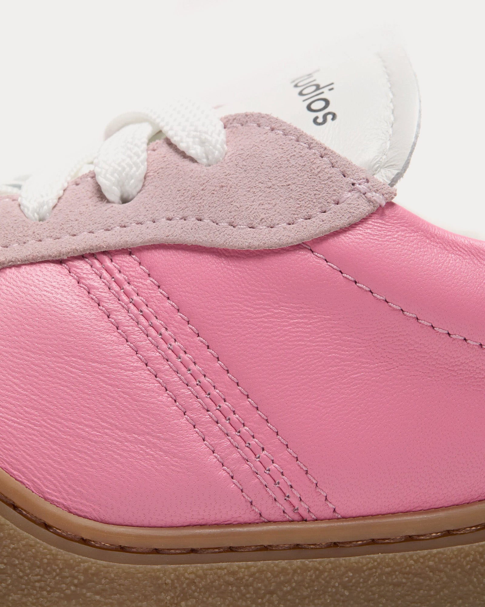 ACNE STUDIO SNEAKER IN SALMON PINK LAMBSKIN