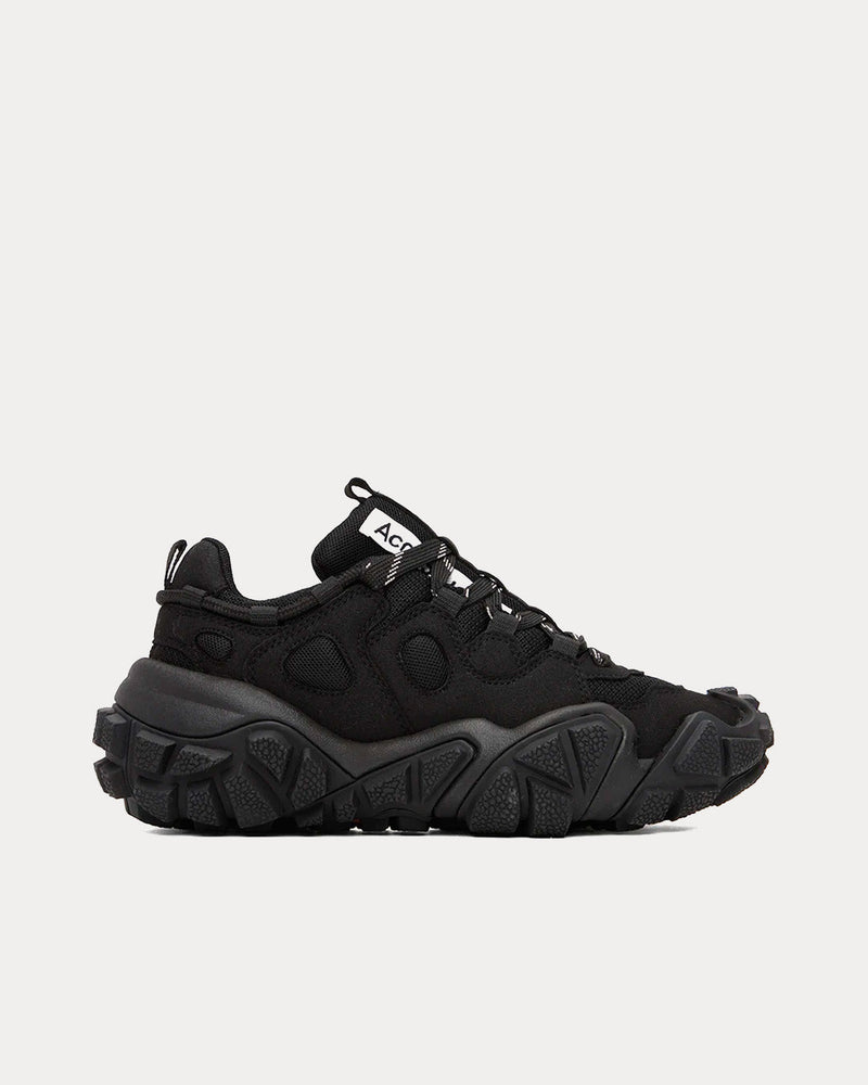 Acne Studios Women's Boltzer Chunky Mesh Black Low Top Sneakers